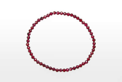 Garnet Bead Faceted