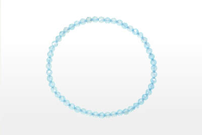 Topaz Blue Bead Faceted