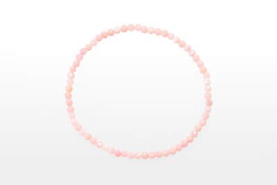 Opal Pink Bead Faceted