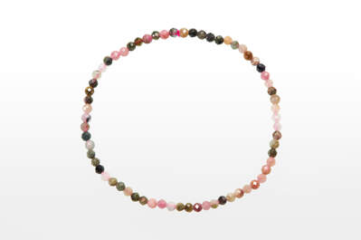 Tourmaline Multicolor A/B Bead Faceted
