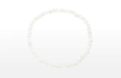 Moonstone White AA Bead Faceted