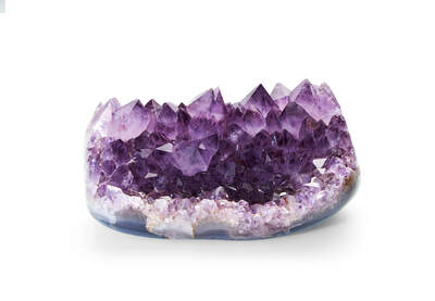 Ametyst drúza leštěná