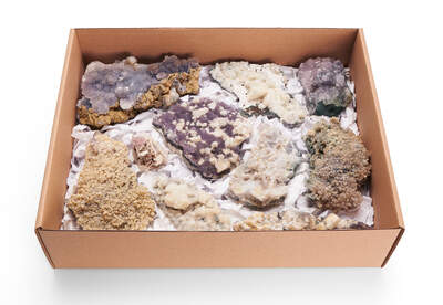 Amethyst Calcite Box A/B