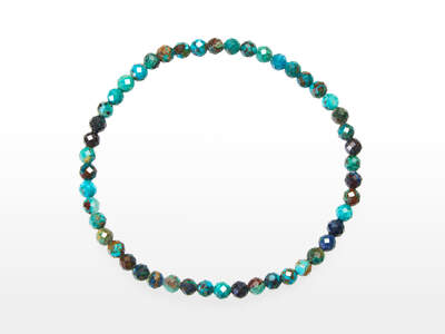 Chrysocolla Bead Faceted