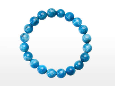 Apatite Blue Bead