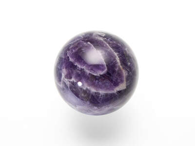 Amethyst Chevron Sphere