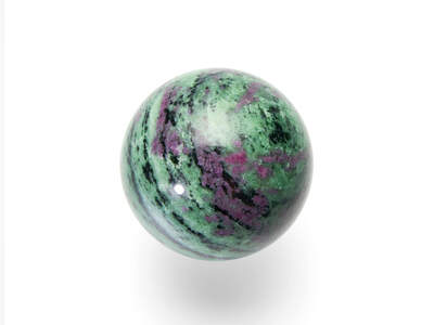 Ruby Zoisite Sphere
