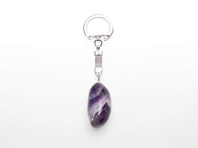 Ametyst zebra Zambie klíčenka