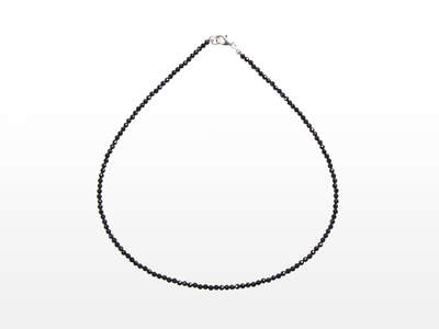 Spinel Facet. Necklaces 3 mm Ag 925/1000