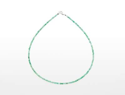 Emerald Facet. Necklace 3 mm Ag 925/1000