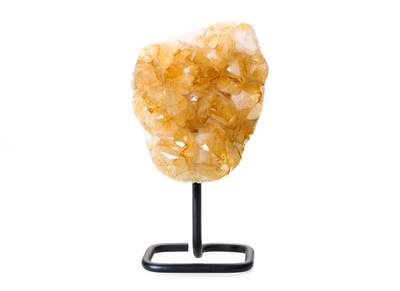 Citrine Druse on Metal Stand AA