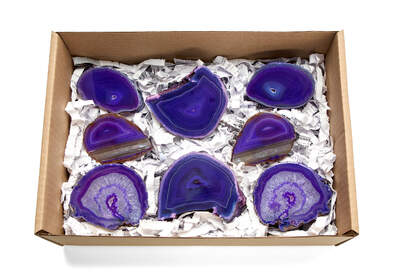 Agate Half Purple Box