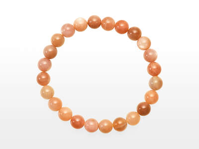 Moonstone Orange Bead
