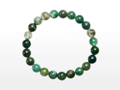 Agate Moss Bead