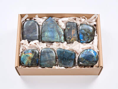 Labradorite Scuplture Box