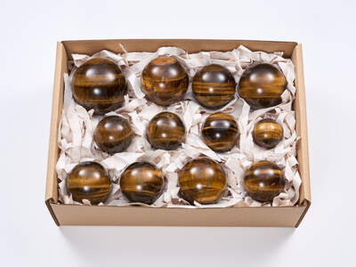 Tiger’s Eye Sphere Box