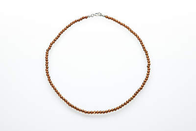 Hematite Necklace Faceted Bronze