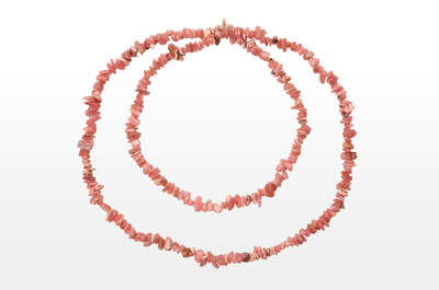 Rhodochrozite AA Chips Necklaces Long