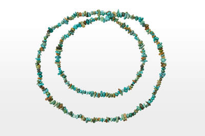 Turquoise Chips Necklace Long