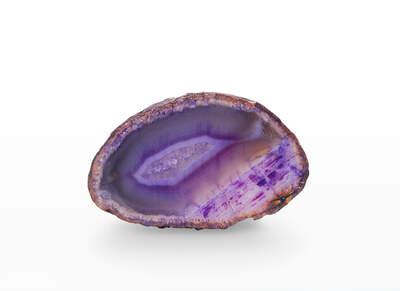 Achát půlky fialové B