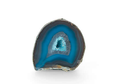 Achát půlky modrozelené