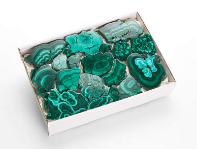 Malachite Slice Box