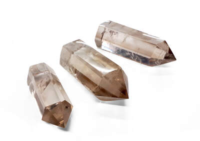 Rock Crystal/Smoky Quartz Point Obelisk
