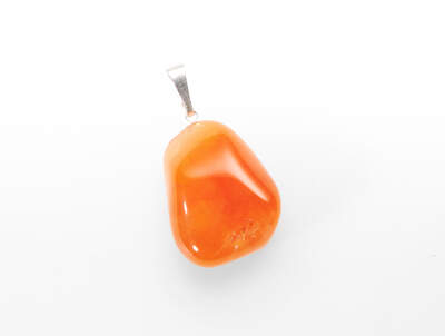 Carnelian Botswana Tumbled Pendant