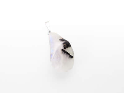 Moonstone White Tumbled Pendant