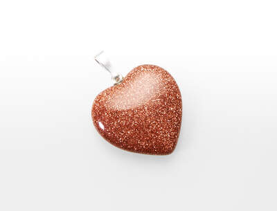 Goldstone Heart Pendant
