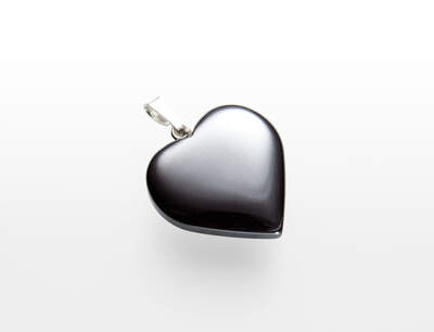 Hematite Heart Pendant