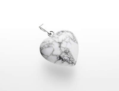 Magnesite Heart Pendant