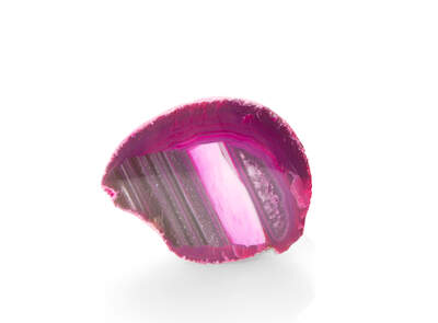 Agate Half Pink B
