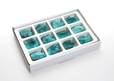 Chrysocolla, Malachite M12