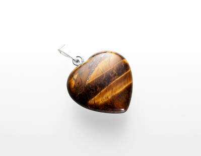 Tiger’s Eye Heart Pendant