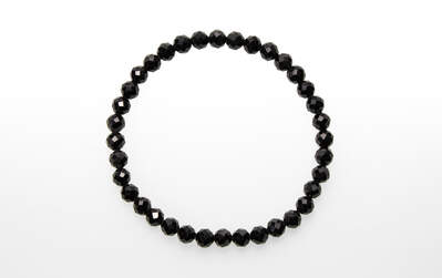 Tourmaline Black Bead Faceted