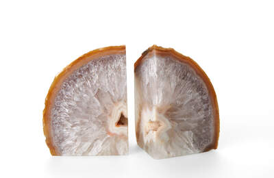 Agate Bookend Natur