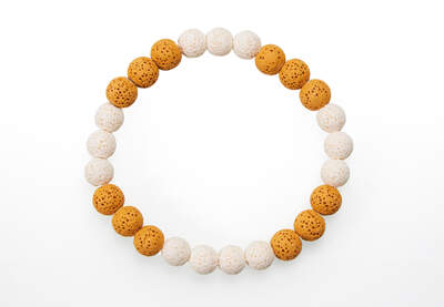 Lava (White-Yellow) Bead