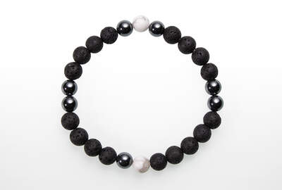 Lava with Magnesite Bead for Men