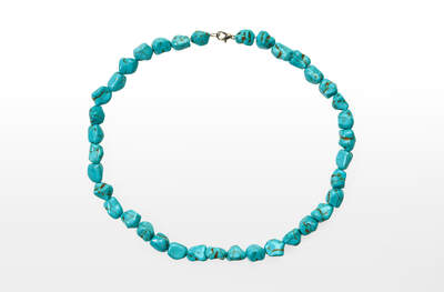Turquenite Necklace Irregular Shape