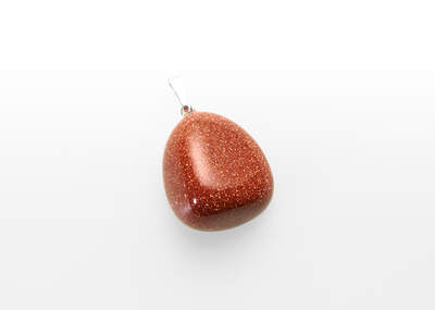 Goldstone Tumbled Pendant