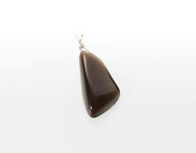 Obsidian Smoky Tumbled Pendant