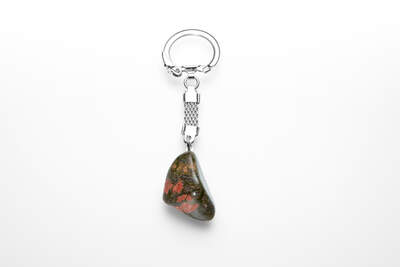 Unakite Key Ring