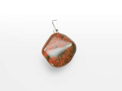 Unakite Tumbled Pendant