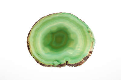 Agate Slice Green