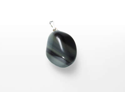 Obsidian Rainbow Tumbled Pendant