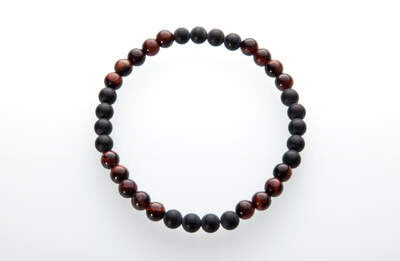 Onyx with Bull’s Eye Bead for Men
