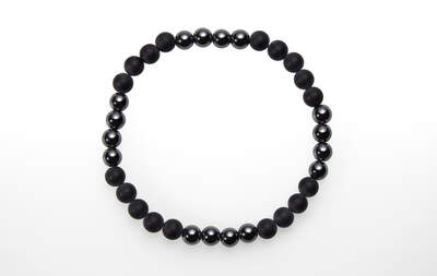 Onyx with Hematite Bead for Men