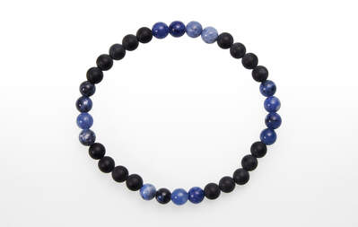 Onyx with Sodalite Bead for Men