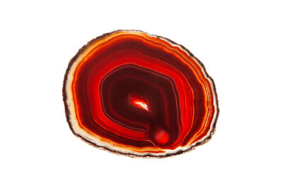 Agate Slice Red